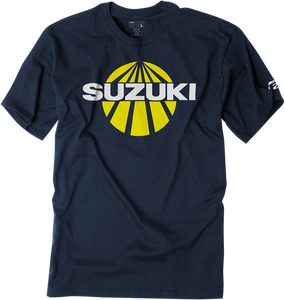 Suzuki Sun T-Shirt - Navy - Medium - Lutzka's Garage