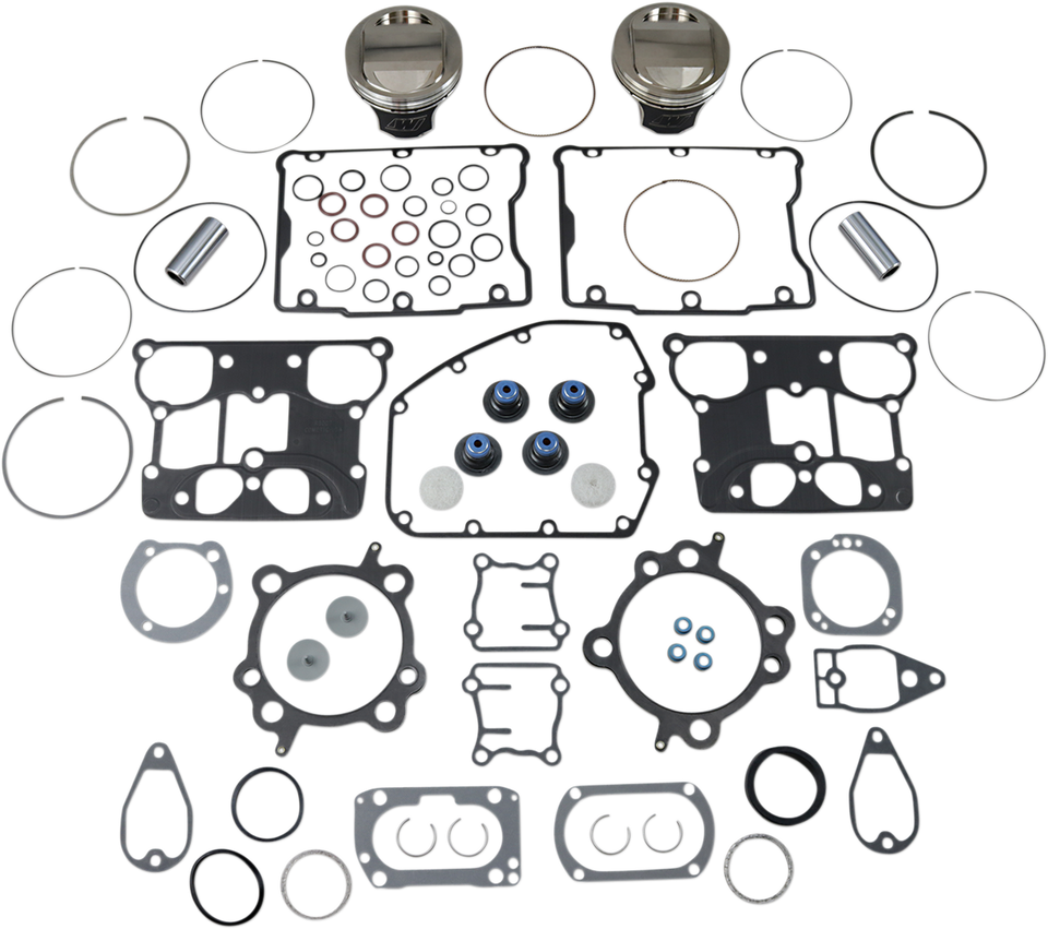 Piston Kit with Gasket - Standard - Twin Cam 88" Bored to 1550 cc (95 Cubic Inch)