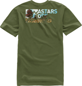 Painted T-Shirt - Military Green - Medium - Lutzka's Garage