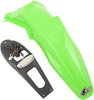 Enduro Rear Fender - with Light - Green - Lutzka's Garage