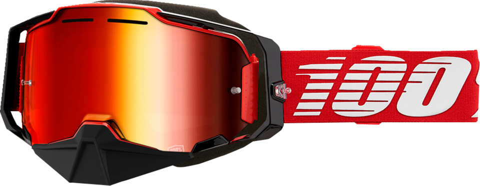 Armega Snow Goggle - Red - Red Mirror - Lutzka's Garage