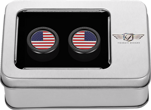 Docking Hardware Covers - American Flag - Short - Black - Lutzka's Garage