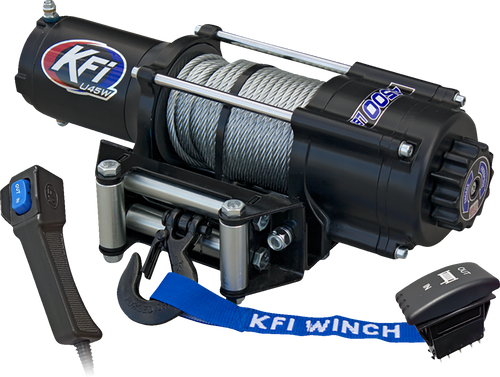 U45W-R2 UTV Winch - 4500 lb - Steel Cable - Wide