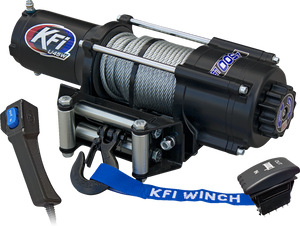 U45W-R2 UTV Winch - 4500 lb - Steel Cable - Wide