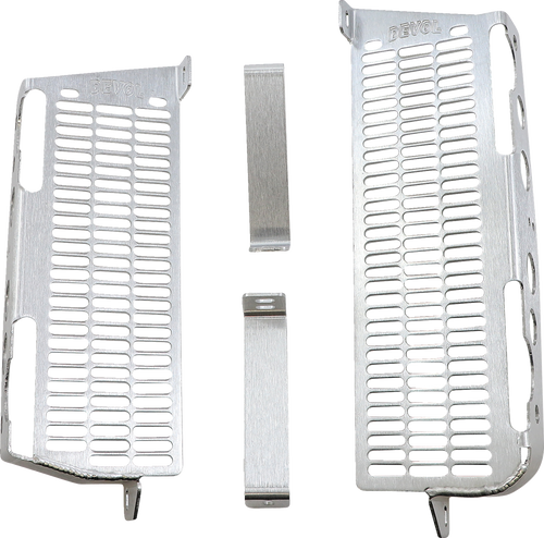 Radiator Guards - Brushed Aluminum - Kawasaki