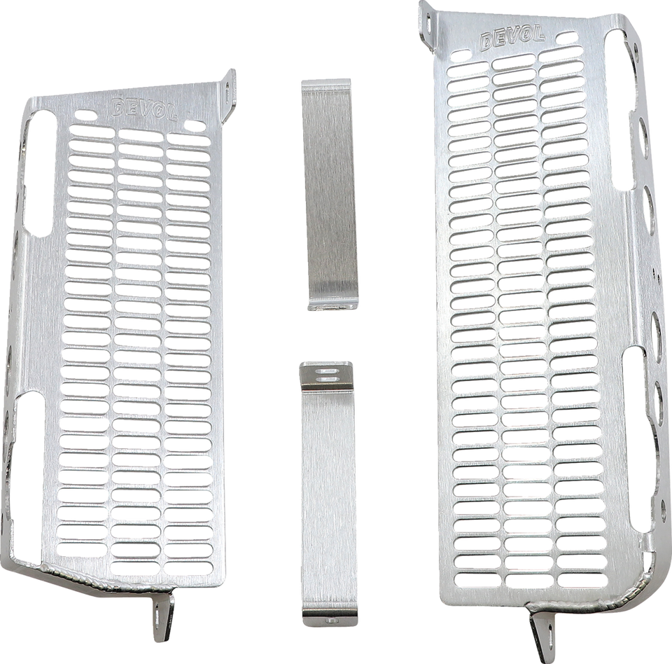 Radiator Guards - Brushed Aluminum - Kawasaki