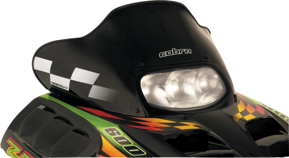 Windshield - 13" - Black - Arctic Cat - Lutzka's Garage