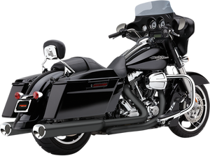 Tri Flo Mufflers for 95-16 Bagger - Black - Lutzka's Garage