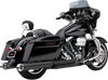 Tri Flo Mufflers for 95-16 Bagger - Black - Lutzka's Garage