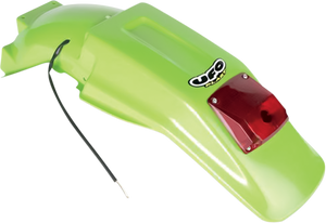 Enduro Rear Fender - With Light - Green - Lutzka's Garage