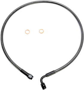 Brake Line - 10 mm-90° - 28" - Black Pearl