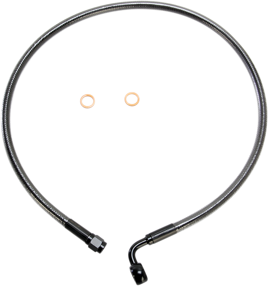 Brake Line - 10 mm-90° - 28" - Black Pearl