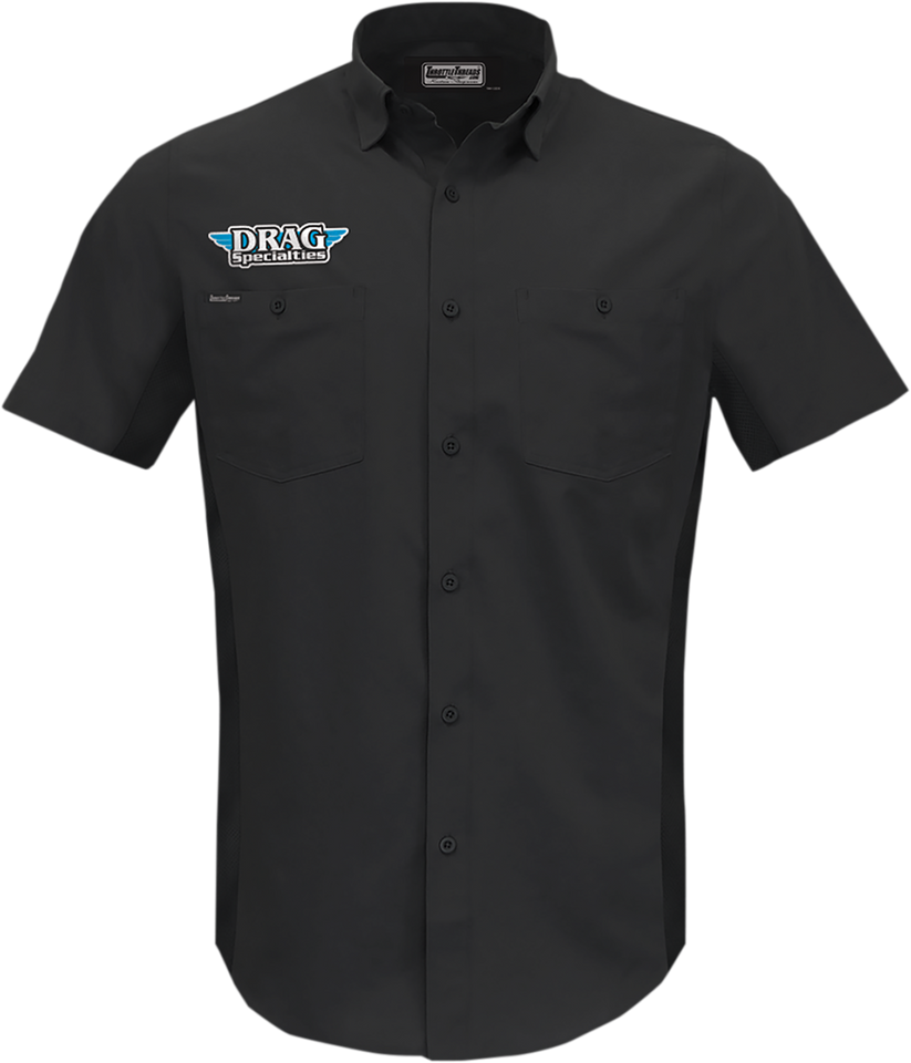 Drag Specialties Vented Shop Shirt - Black - Small - Lutzka's Garage