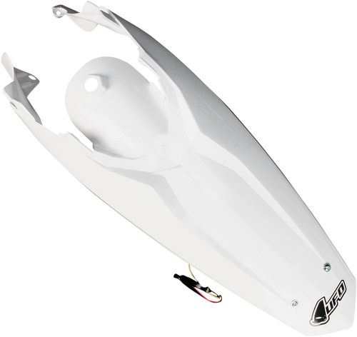 Enduro Rear Fender - with Light - 98 - 19 KTM White