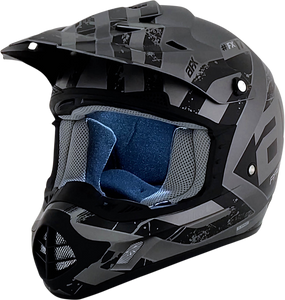 FX-17Y Helmet - Attack - Frost Gray/Matte Black - Small - Lutzka's Garage