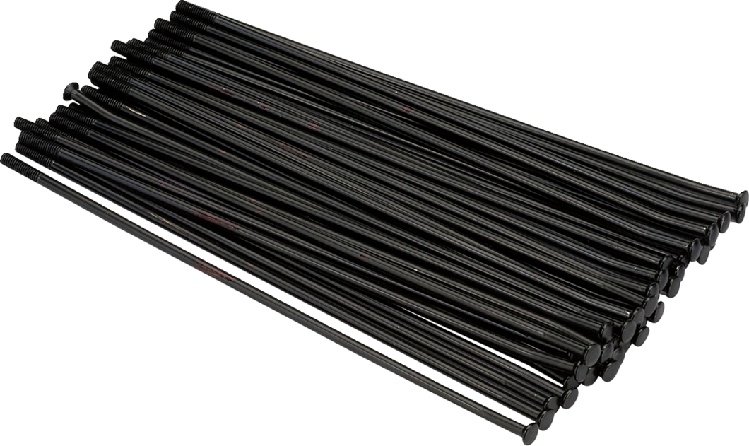 MX1 Spoke Set - Stainless Steel - Rear - Black - 19