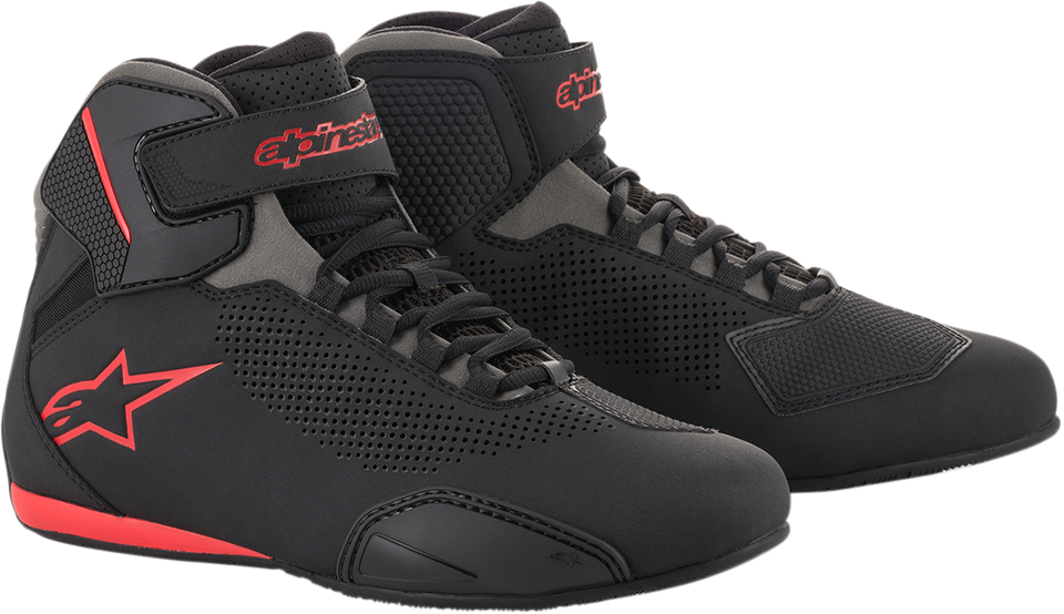 Sektor Vented Shoes - Black/Gray/Red - US 9.5 - Lutzka's Garage