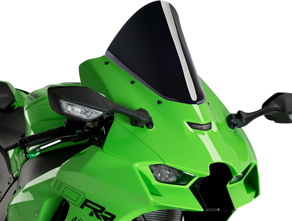 Race Windscreen - 12-1/2" - Black - Ninja ZX-10R - Lutzka's Garage