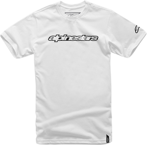 Wordmark T-Shirt - White/Black - Medium - Lutzka's Garage