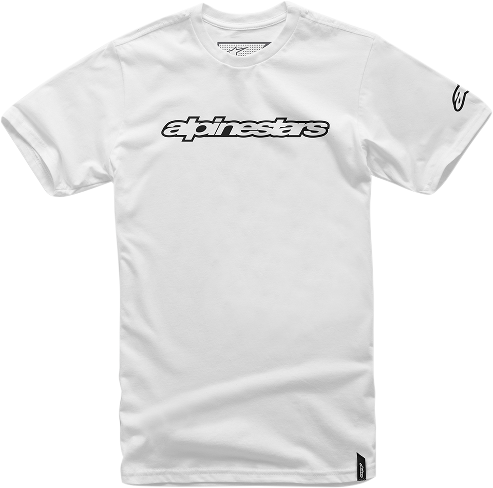 Wordmark T-Shirt - White/Black - Medium - Lutzka's Garage