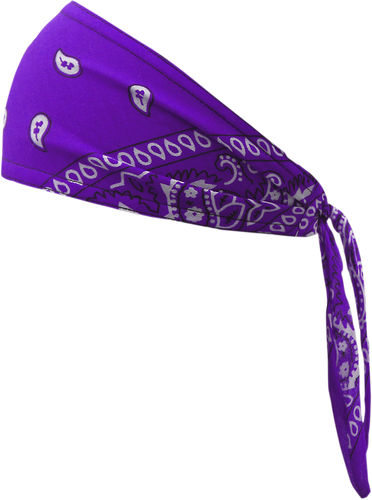 Old School Bandana - Traditional Purple Paisley