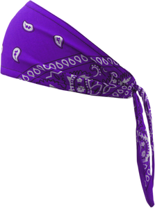 Old School Bandana - Traditional Purple Paisley