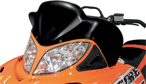 Windshield - 17" - Black - Arctic Cat - Lutzka's Garage