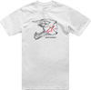 MX Helmet T-Shirt - White - Medium - Lutzka's Garage