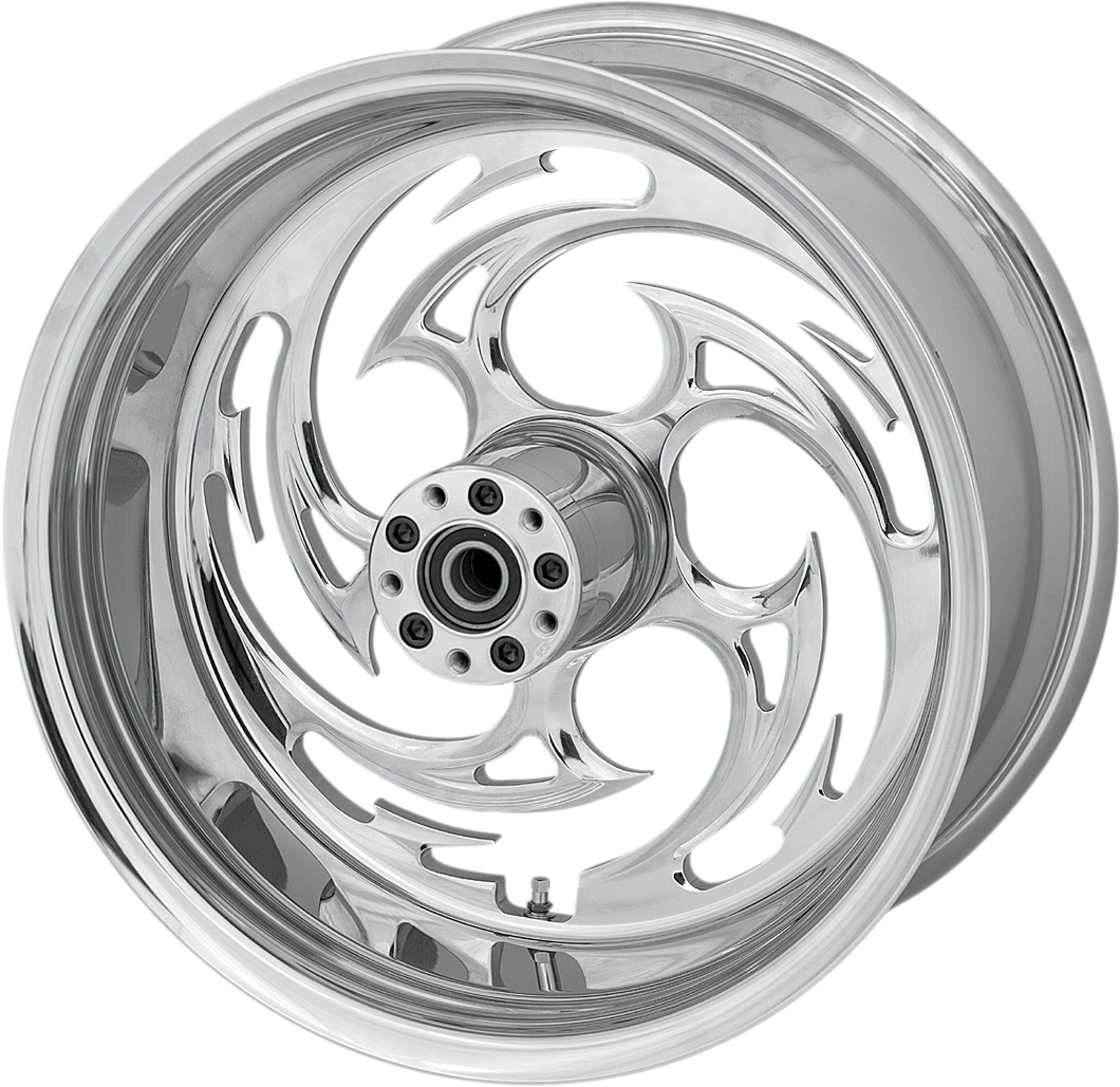 Wheel - Savage - Rear - Single Disc/with ABS - Chrome - 17x6.25 - 08-10 FXST - Lutzka's Garage