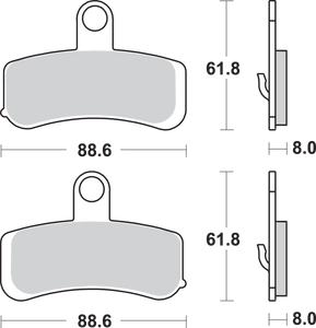 Sintered Brake Pads - Harley-Davidson