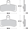 Sintered Brake Pads - Harley-Davidson