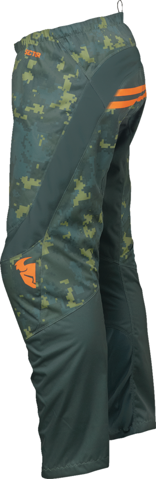 Youth Sector DIGI Pants - Green/Charcoal - 20 - Lutzka's Garage