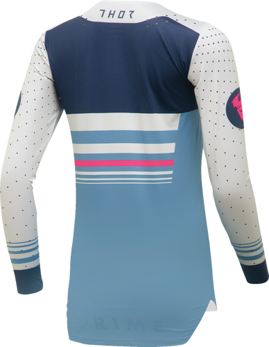 Womens Prime Blaze Jersey - Blue Steel/Vintage White - XS - Lutzka's Garage