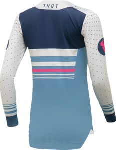 Womens Prime Blaze Jersey - Blue Steel/Vintage White - XS - Lutzka's Garage