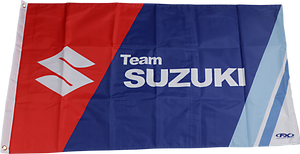 RV Flag - Blue - Suzuki - Lutzka's Garage