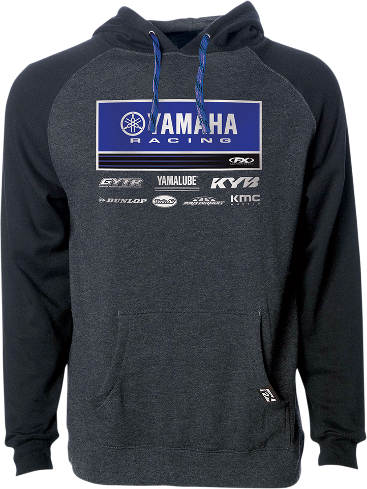 Yamaha 21 Racewear Hoodie - Charcoal/Black - Medium - Lutzka's Garage