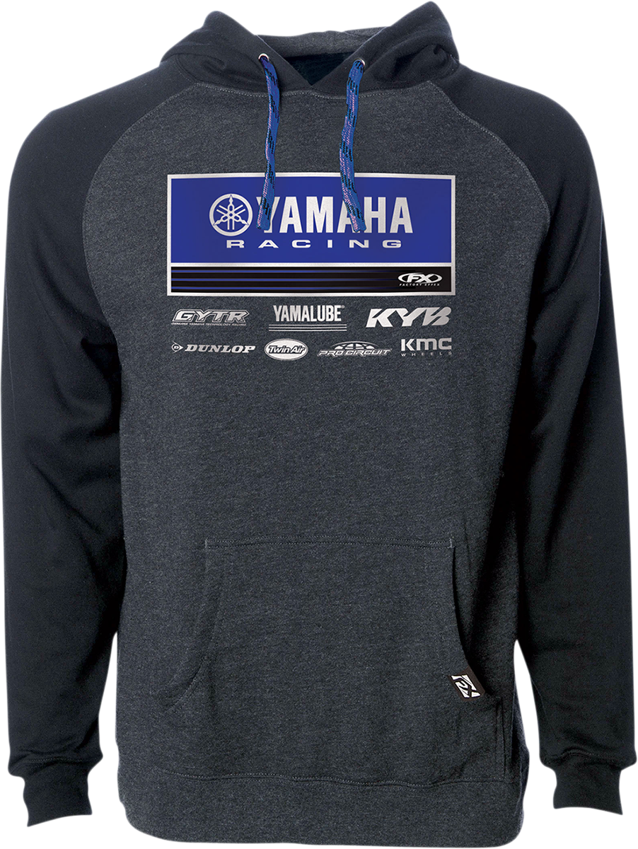 Yamaha 21 Racewear Hoodie - Charcoal/Black - Medium - Lutzka's Garage