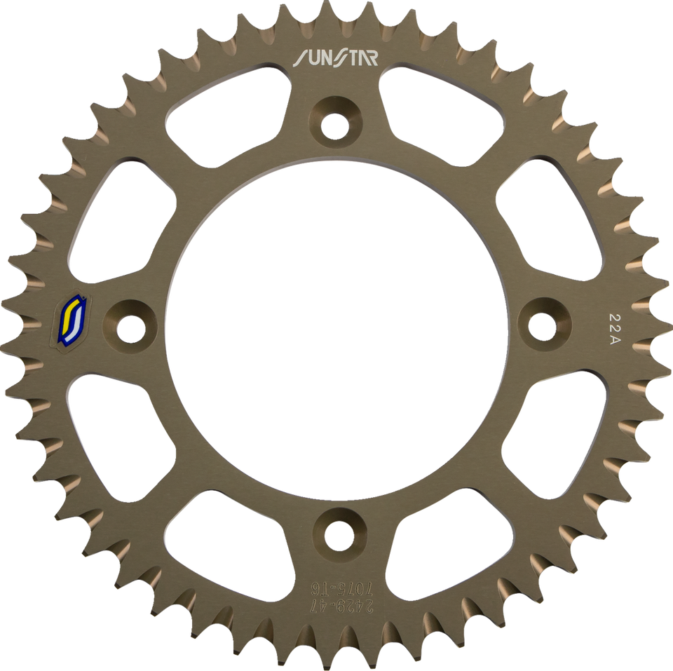 Rear Sprocket - 47 Tooth - Suzuki/Yamaha - Works/Gold - Lutzka's Garage