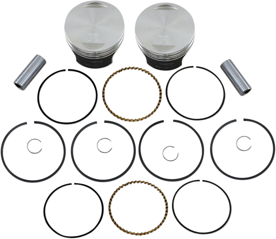 Tracker™ Series Piston Kit - 3.528" - 1340 cc 80 Cubic Inch - +0.030" - Evolution