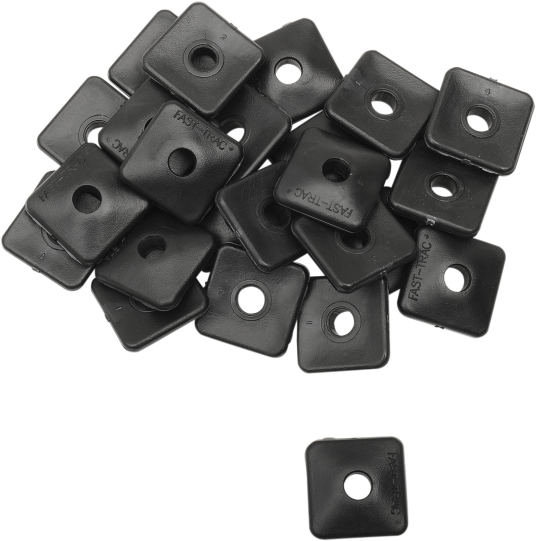 Backer Plates - Black - Square - 24 Pack - Lutzka's Garage