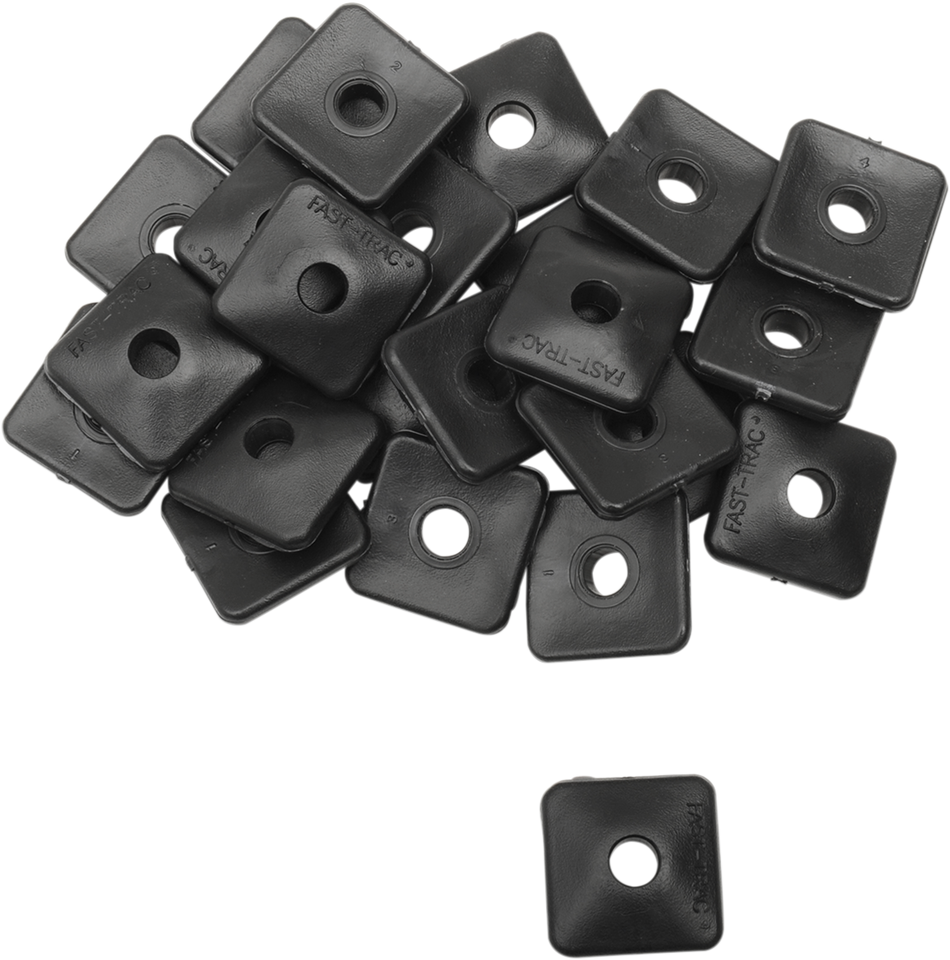 Backer Plates - Black - Square - 96 Pack - Lutzka's Garage