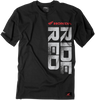 Honda Ride Red Vertical T-Shirt - Black - Medium - Lutzka's Garage