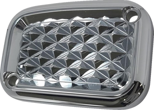 Master Cylinder Lid - Brake - Front - Diamondback - Chrome - Lutzka's Garage