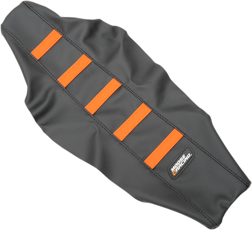 Ribbed Seat Cover - Black Cover/Orange Ribs - KTM