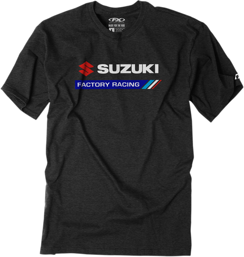 Suzuki Factory Racing T-Shirt - Heather Charcoal - Medium - Lutzka's Garage