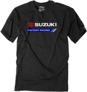 Suzuki Factory Racing T-Shirt - Heather Charcoal - Medium - Lutzka's Garage