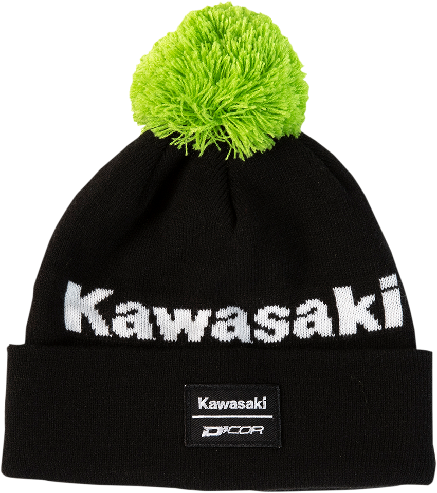 Kawasaki Stripe Beanie - Black - Lutzka's Garage