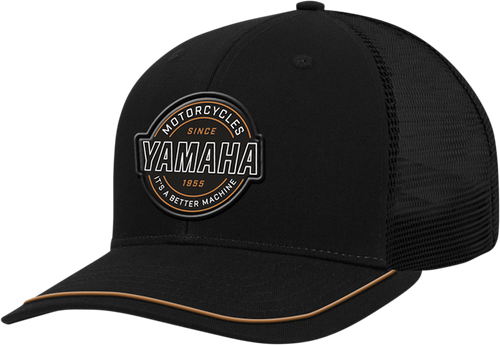 Yamaha Motorcycle Patch Hat - Black - Lutzka's Garage