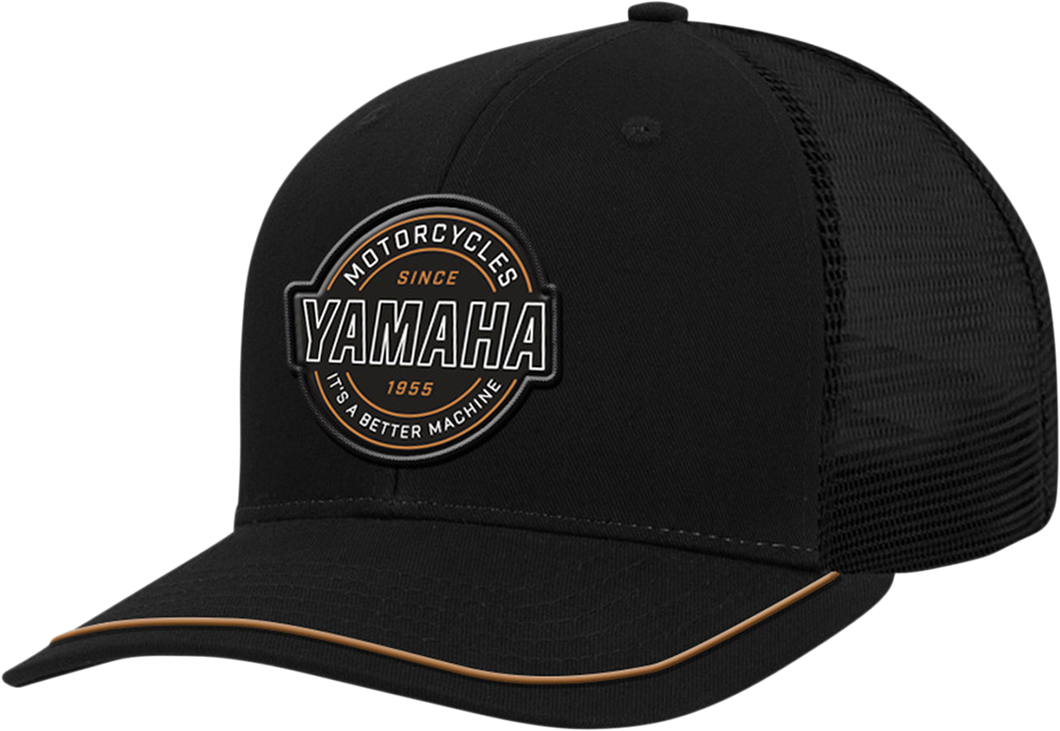 Yamaha Motorcycle Patch Hat - Black - Lutzka's Garage