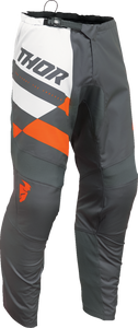 Youth Sector Checker Pants - Charcoal/Orange - 18 - Lutzka's Garage